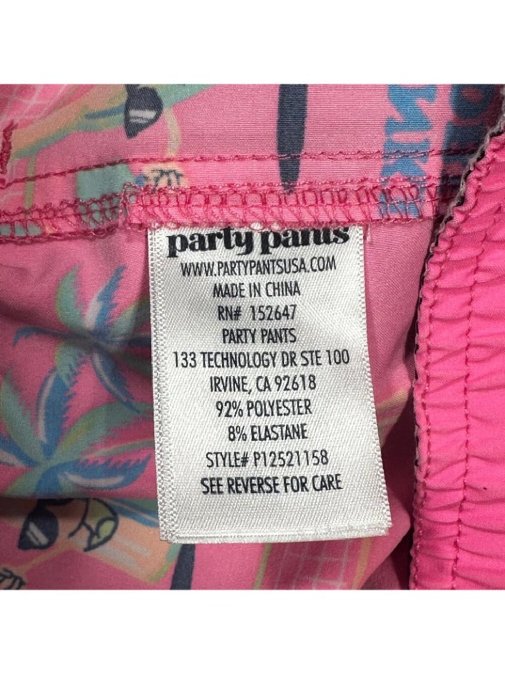 Party Pants Swim Trunks Mens XL Pink Dinking Problems Pickleball Novelty Shorts - Picture 7 of 7